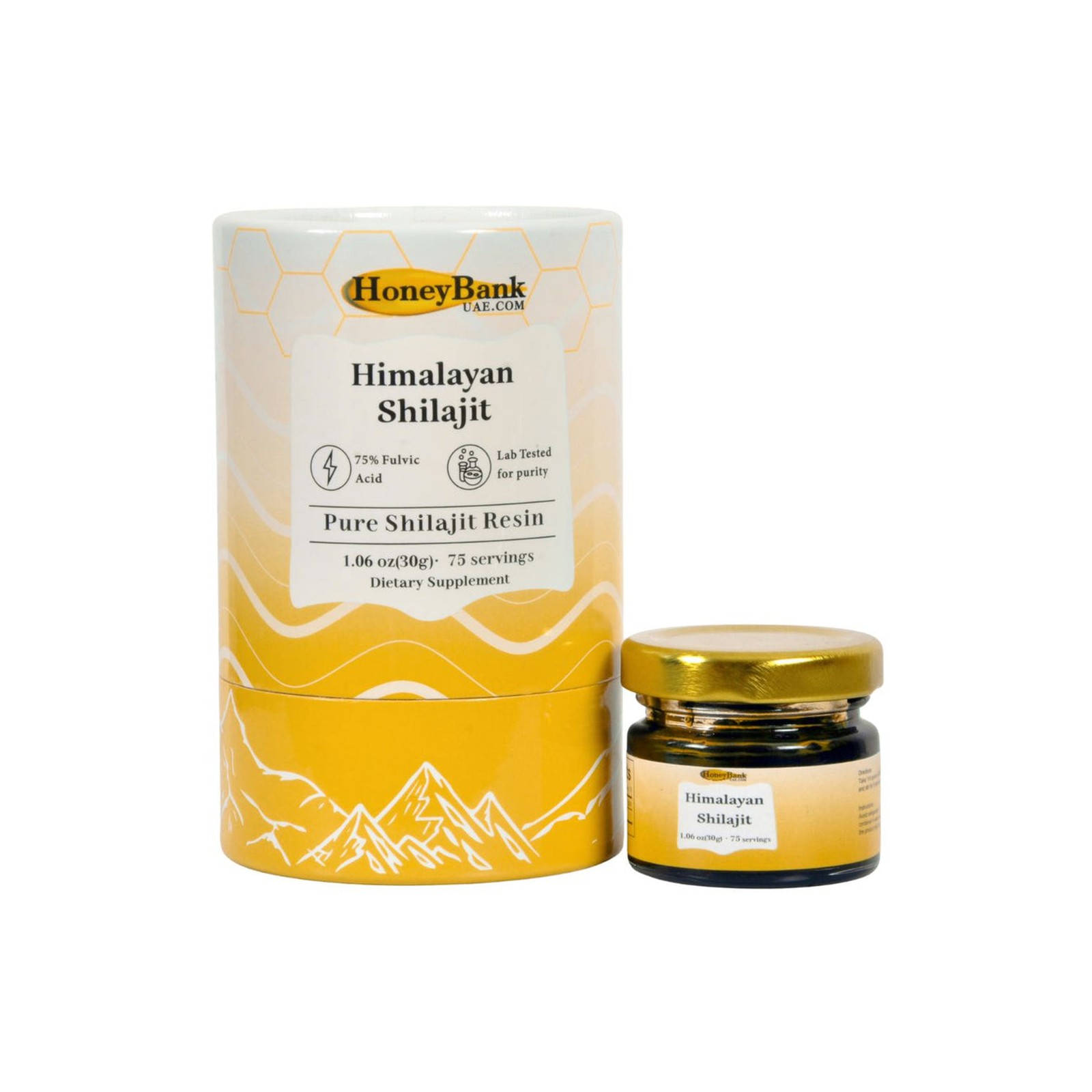 HoneyBank Himalayan Shilajit — 30g jar