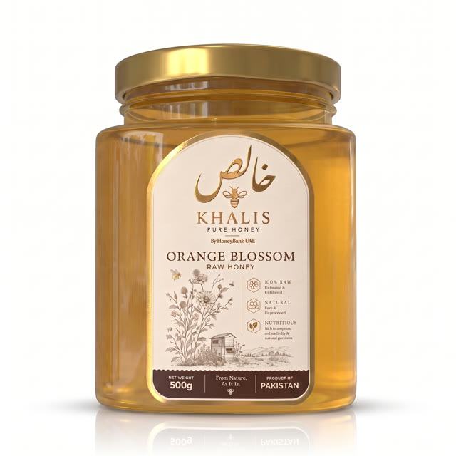 Khalis Orange Blossom Honey jar